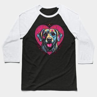 Labrador Retriever Valentine Day Baseball T-Shirt